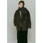 Knuth Marf ジャケット ユニセックス クヌースマーフ マフラー オーバーレイ ジャケット muffler overlay jacket グレー gray 2025秋冬新作