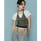 SALE 40%OFF Knuth Marf クヌースマーフ キャミ ニット ホルター ビスチェ knit halter bustier グレー/ネイビー/グリーン/ブラウン 4色展開 2026春夏新作