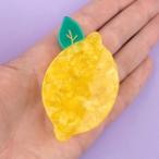 ククシュゼット 正規商品 ヘア アクセ クリップ フルーツ 果物 かわいい Coucou Suzette  レモン ヘア クロー  イエロー