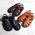 オーガニック ハンドルーム レディース メンズ サンダル Organic handloom グルカ サンダル GURKHA 3色展開 レザー 本革 2024春夏新作