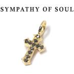 シンパシーオブソウル ペンダント SYMPATHY OF SOUL リトル クロス チャーム K18YG ブラックダイヤモンド Little Cross Charm K18YG BlackDiamond