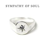 シンパシーオブソウル ,Sympathy of Soul,Oval Signature Ring  Silver w/Ash Diamond オーバルシグネチャーリング　 取扱い 通販