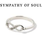 シンパシーオブソウル 指輪 SYMPATHY OF SOUL Infinity Band Ring Silver w/CZ インフィニティ バンド リング シルバー w/キュービックジルコニア