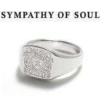 ショッピングソウルシルバー シンパシーオブソウル リング メンズ レディース SYMPATHY OF SOUL Medium Signet Ring ミディアム シグネット リング シルバー