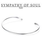 シンパシーオブソウル スタイル レディース SYMPATHY OF SOUL Style エンドフラット プレーン チョーカー シルバー End Flat Plain Choker SILVER