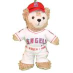 ショッピングダッフィー ぬいぐるみ ダッフィー 服 ユニフォーム ロサンジェルス  白  大谷翔平 エンゼルス 衣装 野球 ぬいぐるみバッジ ぬいバ 14cm