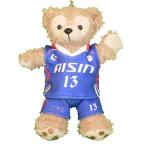 ショッピングダッフィー ぬいぐるみ ダッフィー きせかえ服 ユニフォーム アイシンウィングス バスケ 着せ替え きせかえ アイシンAW バスケットボール ぬいぐるみバッジ ぬいバ 14cm