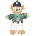 ショッピングダッフィー ぬいぐるみ ダッフィー ぬい服 着せ替え ユニフォーム 千葉黎明高校 野球部 緑 衣装 高校野球 ぬい活 衣装 ぬいぐるみバッジ ぬいバ 14cm