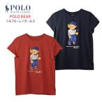 ショッピングラルフ RALPH LAUREN ラルフローレンガールズ ポロベアー POLO BEAR キャップスリーブ 半袖Tシャツ トップス レディース   #313890235