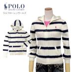 POLO RALPH LAUREN ポロ ラルフローレン ガールズ フード付きボーダーフルジップセーター #313956836