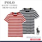 ラルフローレン Tシャツ  POLO Ralph Lauren ボーダー メンズ 半袖Tシャツ カスタムスリムフィット  送料無料   #710795246