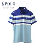ラルフローレン メンズ POLO Ralph Laure 半袖 ボーダー 鹿の子ポロシャツ RLX GOLF ゴルフ 吸汗 #785899425