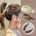 バナナクリップ オーバル型 マット 1個 ヘアアクセサリー ヘアアレンジ 大きめ 髪がざり h-1552