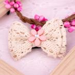  лента гонки цветок. простой Kids волосы зажим аксессуары для волос симпатичный h-643