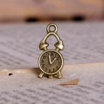 Yahoo! Yahoo!ショッピング(ヤフー ショッピング)チャーム アンティーク風 アラーム時計 金古美・合金 ハンドメイド材料pt-140102-6