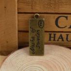 Yahoo! Yahoo!ショッピング(ヤフー ショッピング)チャーム アンティーク風 英文字プレート 金古美・合金 ハンドメイド材料 pt-140111-3