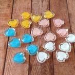 Yahoo! Yahoo!ショッピング(ヤフー ショッピング)ハンドメイド材料  オーロララメ入りハートデコパーツ 5個 デコ 手芸 ビーズ手芸 アクセサリー pt-1454b