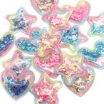 ショッピングスパンコール デコパーツ クッション 可愛い 星 ハート パステル スパンコール 4色 2個入り ハンドメイド キッズ 子供 小物 手芸 ヘアアクセサリー インテリア pt-2121b