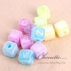 Yahoo! Yahoo!ショッピング(ヤフー ショッピング)在庫処分　フロッキービーズ アルファベット  スクエア 貫通穴 アクリル ミックス ハンドメイド 手芸材料 パーツ 素材 pt-633