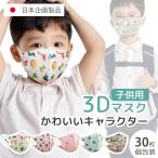 期間限定特価!絵柄マスク 子供用マスク 不織布 3D 立体マスク キャラクター キッズ 使い捨て こども 幼児用 個包装30枚 可愛い 耳痛くならない 通学 花粉対策