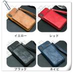 復古レザーケース 対応 背面手帳型�