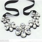 Yahoo! Yahoo!ショッピング(ヤフー ショッピング)【ネックレス】ビッグ フラワー ビジュー ネックレス