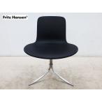 Fritz Hansenflitsu* Hansen PK9 тюльпан стул arm отсутствует стул чёрный общий кожа paul (pole) * уход ho rum