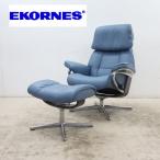  экспонирование новый такой же товар Ekornes eko -nesRuby рубин натуральная кожа -тактный отсутствует отсутствует стул & подставка для ног наклонный che Across основа M размер 