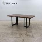 ATELIER MOKUBA следы lie деревянная лошадь один листов доска обеденный стол натуральное дерево стол / уголок имеется стол W1600asamela материал T знак steel нога 
