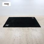  высший класс FENDI CASA Fendi машина sa300×200 ковер с длинным ворсом / ковровое покрытие /.. упаковочный пакет есть FF Logo черный люкс 
