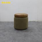  прекрасный товар DULTON Dulton DYLAN STOOL CONTAINERti Ran табурет контейнер поясница .. место хранения есть кожа × парусина круглый / раунд 