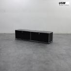 USM Haller System USM - la- система 2 ряд 1 уровень TV панель /AV панель / ТВ-тумба / низкий шкафчик graphite черный 21 десять тысяч 