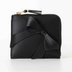 コムデギャルソン COMME DES GARCONS 財布 L字ファスナー財布/コインケース BIG BOW ZIP AROUND WALLET ビッグボウ リボン レディース SA3100BB