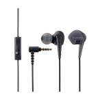 ( суммировать ) Elecom стерео наушники ( Mike есть )/ уголок штекер модель /φ3.5/10.0mm driver /Grand Bass/GB10/ черный EHP-GB10MXBK (×2 комплект )