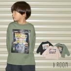 2025秋冬新作 b-ROOM BACK TO THE FUTURE40TH MNCM カイテキ天竺 ビッグシルエットアソートプリントTシャツ No.9853280 ビールーム 子供服 長袖 Tシャツ ロンT