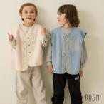 2025秋冬新作 b-ROOM 組み合わせ自由 ボアベスト No.9853301 ビールーム 子供服 ベスト アウター 羽織 上着 ボア 前ボタン ポケット カジュアル シンプル お洒落