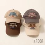 2025秋冬新作 b-ROOM ロゴ刺しゅうキャップ  No.9853401 ビールーム 子供服 帽子 キャップ ロゴ お出掛け 紫外線対策 日焼け対策 人気 オシャレ ファッション