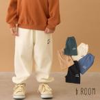 2025秋冬新作 b-ROOM ともパン 裏起毛 イージーパンツ No.9854100  ビールーム 子供服 ロング パンツ 10分丈 ウエストゴム ロゴ入り シンプル カジュアル