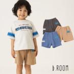 2026春夏新作 b-ROOM あつまれ！プラレールズ レールズ・ジョーケーズ／4分丈パンツ No.9861170 ビールーム 子供服 ハーフ パンツ ショートパンツ ウエストゴム