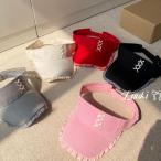 ショッピングプティプラ ゴルフウェア レディース Ribbonフリルサンバイザー ｃ2456-03 韓国ゴルフウェア トレンド 安い プチプラ ゴルフ女子 人気 韓国ブランド 帽子 小物 プティオール