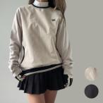 ショッピングプティプラ 異素材MWトレーナー K250920-01 韓国ゴルフウェア レディース トップス カジュアル 大きいサイズ 薄手 秋  安い プチプラ 無地 プティオール