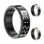 ショッピングGマーク SR08 スマートリング 指輪型 リング型 時計 IP68防水 心拍数 睡眠 スポーツモード 歩数 日本語説明書付き ◇CH-SR08