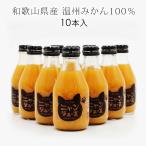 わかやま ニャンジュース 180ml瓶×10本入  (和歌山みかん100% ストレート オレンジジュース 果汁100%)