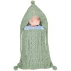 ベビー寝袋 おくるみ 新生児 ラップスワドル ブランケット 幼児 ジッパー 360度カバー かぎ針編み ラッピング 通気性 フルカバーデザイン ベビー