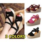 ショッピンググラディエーター サンダル 美脚 脚長 厚底サンダル ウェッジソール グラディエーターサンダル 大きいサイズサンダル クロスベルト ヒール9cm ウエッジソール ハイヒール 安定感