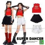 ショッピングダンス 衣装 ヒップホップ ガールズ ヒップホップ 衣装 赤 黒 白 K-POP 韓国 子供ダンス服 ダンスウェア 子供ダンス服 へそ出し トップス スカパン ショートパンツ キッズダンス衣装