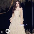 ドレス 大人 ピアノ 発表会 ロングドレス 大きいサイズ 小さいサイズ 袖付き 長袖 演奏会 結婚式 母親 演奏会用ドレス ロング 黒 披露宴