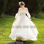 ショッピングウェディング ウェディングドレス ウエディングドレス ロングドレス 結婚式 二次会 花嫁 前撮りドレス チュール オフホワイト 披露宴 ふわふわ ガーデンウェディング 写真撮影