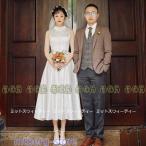 ショッピングウェディング ウェディングドレス ロングドレス 結婚式 ウエディングドレス 二次会 花嫁 前撮り エレガント ハイネック ホワイト リゾート 白 ワンピース ハネムーンフォト