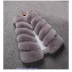 ショッピング毛皮 毛皮ベスト ファーベスト レディース ファー付きチョッキ 袖なし 毛皮 ファーベスト 結婚式披露宴